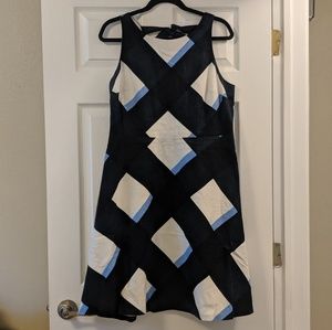 Ann Taylor Plaid A line dress